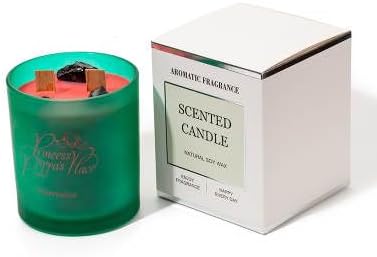 Miniatura 2 de Velas perfumadas 13% para mujeres y hombres, velas perfumadas no tóxicas con 3 cristales curativos y 2 mechas de madera en tarro de vidrio, vela de