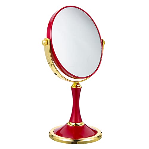 Miroir de table pour maquillage et coiffure au design multifonction