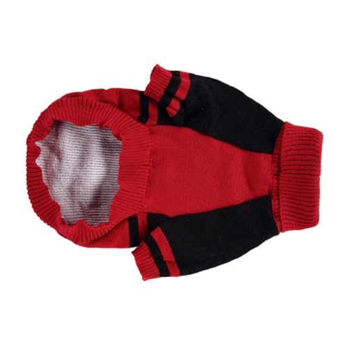 Disfraz Halloween para perro talla XL rojo tejido cálido