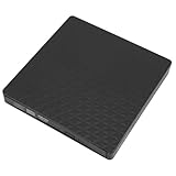 Detalles de diseño optimizados: la delgada unidad externa de CD DVD RW presenta una apariencia tranquila y simple, adecuada para computadoras portátiles, de escritorio, dispositivos todo en , etc. El diseño de la almohadilla antideslizante aumenta la fricción del escritorio para mantener la estabilidad. El diseño de cable oculto integrado ofrece la búsqueda de una simplicidad perfecta.