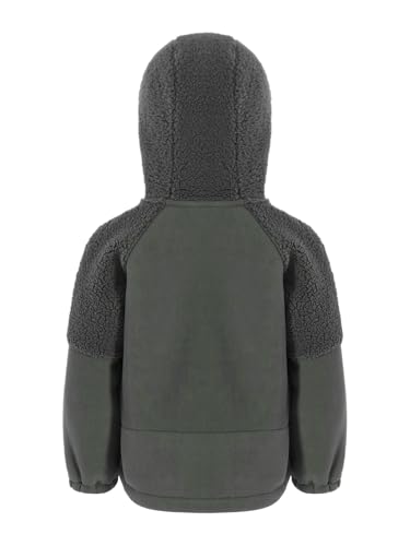 Kaerm Kids Boy's Warm Fleece Hoodies Sweatshirts Full Zip Long Sleeve Hooded Jacket Outerwear for School Wear2
