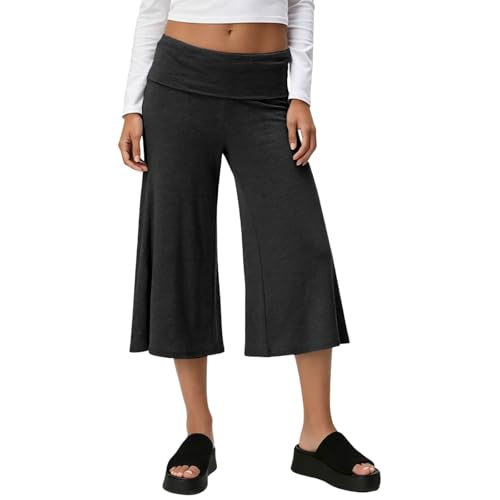 Pantalon court sport taille haute noir pour vos séances de yoga