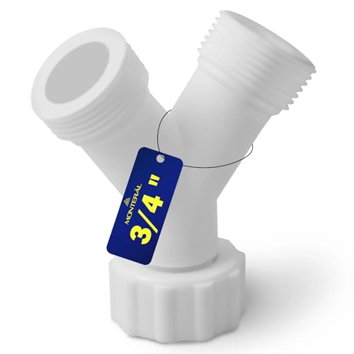 Adaptador en Y con Rosca Ø 3/4' para Conectar Manguera Entrada Agua...