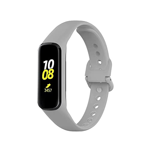 Image of Band Strap Belt with Buckle for Samsung Galaxy Fit E R375 Smart Band (Grey) (Note: Not Compatible to Any Other Models Except Samsung Fit E R375 Band) (Grey)