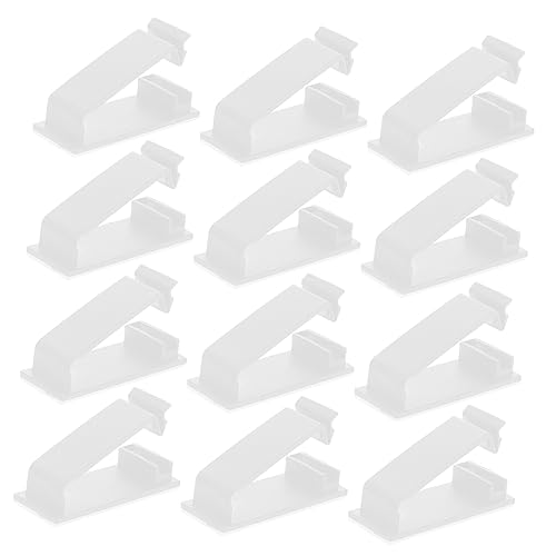 50 piezas Clips para fijar cables USB organizadores de cables para escritorio en casa u oficina miniatura 1