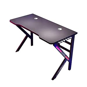 XEKE -speeltafels, huiskantoorcomputers, gaming computer tafels, T-vormige schrijftafels zijn geschikte geschenken voor gaming liefhebbers-black-55 Inches