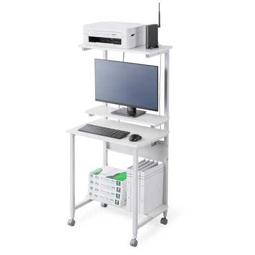 Amazon | サンワダイレクト パソコンデスク 幅60×奥行45cm コンパクト