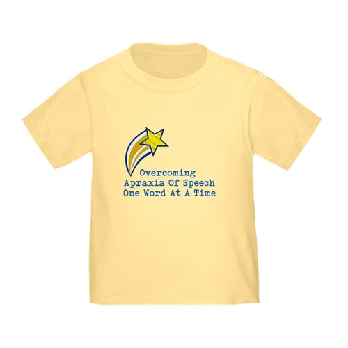 CafePress Apraxia of Speech Toddler T Shirt Toddler Graphic Tee, 100% Cotton Daffodil Yellow