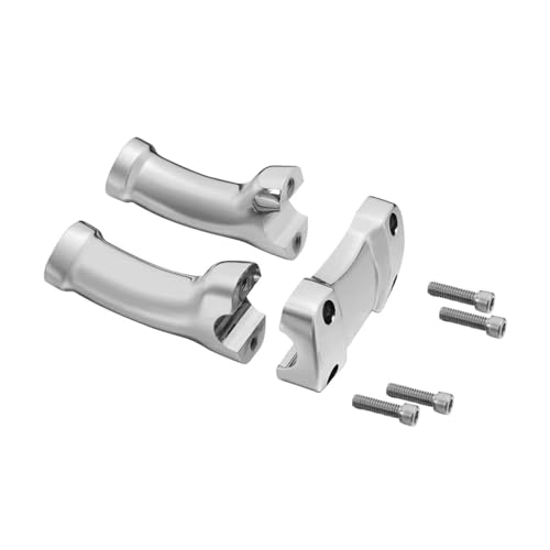 Rehausseur de guidon 4" chromé pour ajuster la position sur Softail Slim Fatboy Dyna FXDL