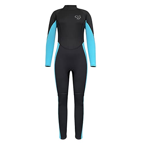 Pzzmy Full Wetsuit Women Diving Suits 3Mm Neoprene Suit Full Body Surfing Suit Long Sleeves Scuba Suit For Canoeing Snorkeling Paddle Boarding Suit Full Wet Suits Women #TOP5