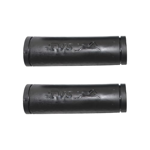 Image of TVS Scooty /Bike Handle Grip Cover (Model 1), Handle Bar Good Grip to Rider, All Weather Protection with Premium Virgin PVC Material |Anti Slip| Riding Accessories - Black (Set of 2)