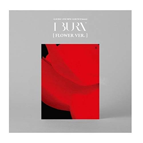 (G) I-DLE I Burn 4th Mini Album Flower Version CD+96p Booklet+Lyric Paper+1p Mini Poster On Pack+1p Post+1p PhotoCard+1p Lucky Card+1p Sticker+Message PhotoCard Set+Tracking Kpop Sealed