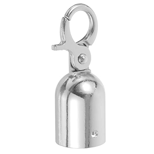 HEALEEP Butée De Corde Inoxydable Avec Crochet Intégré Embout De Câble Pour Main Courante Protection De Corde Pour Barrières Et Colonnes Accueil Et Polyvalent Argent Petite
