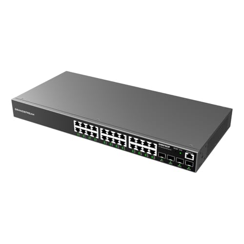 Image of Grandstream GWN7803P | 24-Port Gigabit Ethernet Layer 2+ Managed PoE Switch
