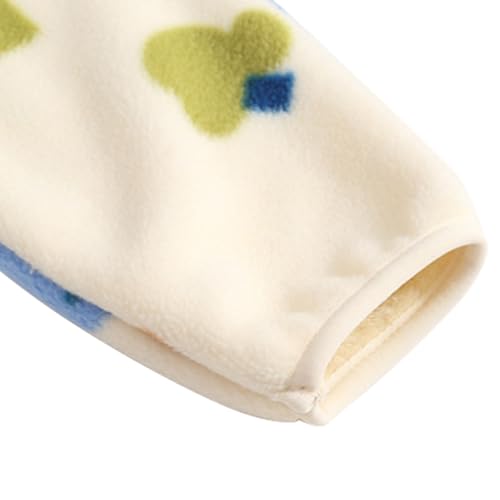 Kid Boys Girls Cartoon Fleece Hooded Jacket Coat Zipper Up Overcoat Spring Fall Thick Clothes 7