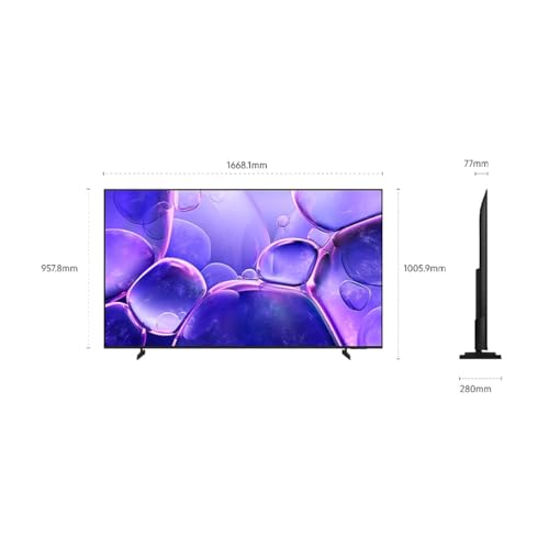 Samsung TV LED TU75U8005F Crystal UHD Gaming Hub 50 Hz 4K 190 cm 2025