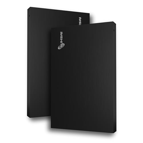 SUHSAI Tragbare Externe Festplatte, USB 2.0-HDD-Speicherlaufwerk, 250 GB ultradünne Festplatte für Hochgeschwindigkeitsdatenübertragung, kompatibel mit Laptop, PC, Mac, Windows-Desktop (schwarz)