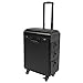Tattoo Trolley Case Cart, Tattoo Travel Case with 3 Drawers and Adjustable Portable Tattoo Workstation 360 Swivel Wheels Tattoo Suitcase Tattoo Trolley Case (Metal)