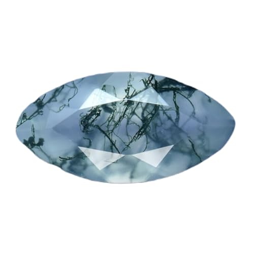 Pierre gemme agate mousse 8x16mm en vrac pour bague et pendentif