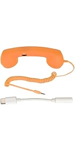 Amazon.com: Telephone Handset for Cellphone, Retro Phone Handset
