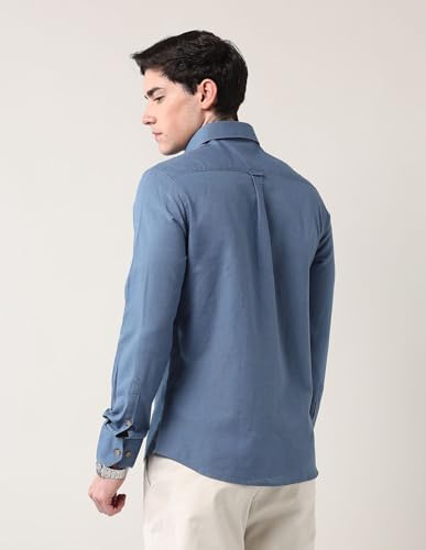 Image of AD by Arvind Modern Slim Fit Solid Shirt