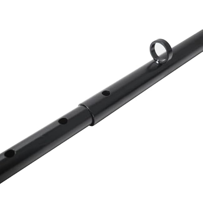 Spreader Bar Heavy Duty Stainless Steel Expandable Black Workout Bar for Home Gym Resistance Training Bar,Portable Detachable Pilates Kit