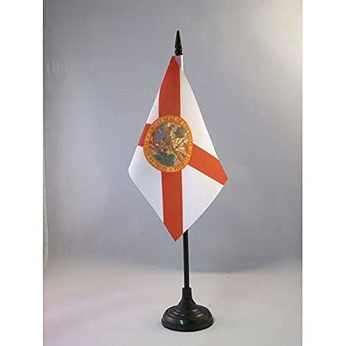 AZ FLAG - Tischflagge Florida - 15x10 cm - Bundesstaat Florida Tischfahne 10 x 15 Cm - Flaggen
