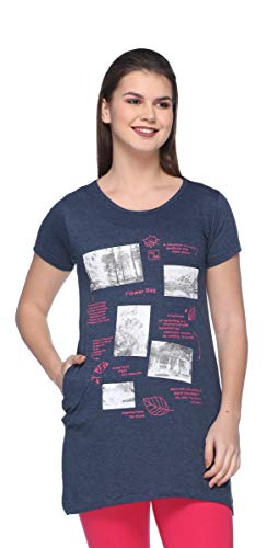 Image of In Love Women's Plus Size Cotton Printed T-Shirt with Pocket - Combo Pack of 2