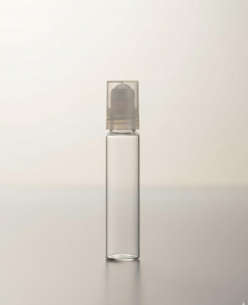 10ml Empty Roll On Bottles | Clear Transparent Plastic with Clear Cap | Refillable & Leakproof for Essential Oils, Perfumes, Lip Balms | Eco-Friendly & Easy Fill (Pack of 6)-image-28