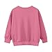 Girls Oversized Sweatshirts Casual Long Sleeve Fleece Pullover Tops Cute Fashion Crewneck Winter Warm Jumper Clothes B- Pink
