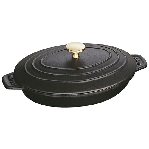 Staub Hot plate Ovalado hierro fundido Negro 1pieza(s)