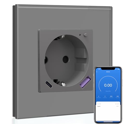 BSEED WLAN Schuko Steckdose mit USB C 20W Schnellladegerät,Smart...