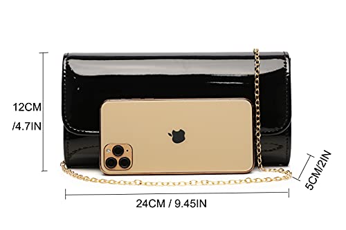 Image of Women Patent Leather Wallets Fashion Clutch Purses Evening Bag Many colors Handbag