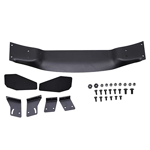 Yuecoom RC Car Tail Wing Aluminium Alloy Rear Spoiler Wing Tail Wing with Screws and Nuts for 1/10 RC on Road Racing Drift Car Upgrade Part Black