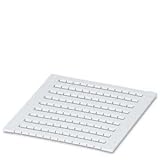 PHOENIX CONTACT ZBFM 5 CUS Flach Zackbandmatte, 5.2mm Klemmenbreite, 5mm x 4.5mm Schriftfeldgröße, Weiß