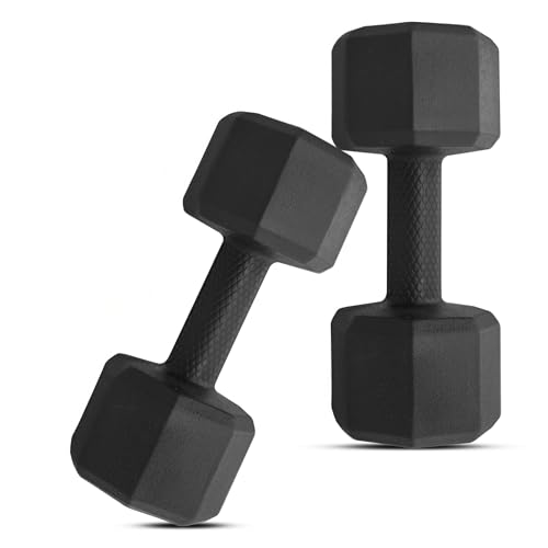 Slovic Dumbbell Set [3 Kg Each] | Home Gym Dumbbells for Daily Workout | High-Quality Fitness Equipment for Strength Training | Non-Slip Coated Handle | Perfect for Women & Men