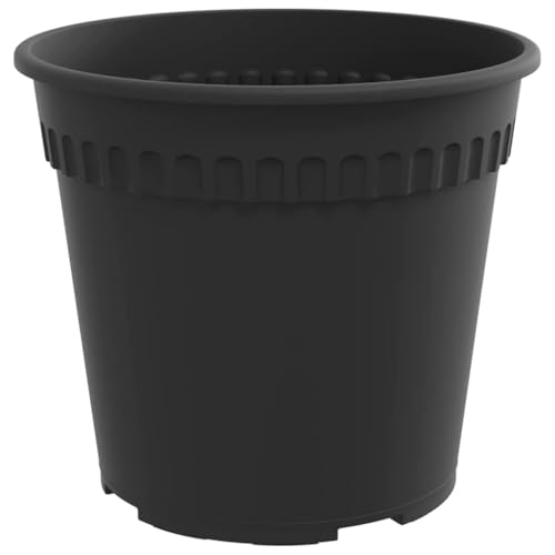 Pots à fleurs ronds plastique avec trous drainage contre l'excès d'eau