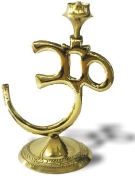 Brass OM Incense Holder 12cm