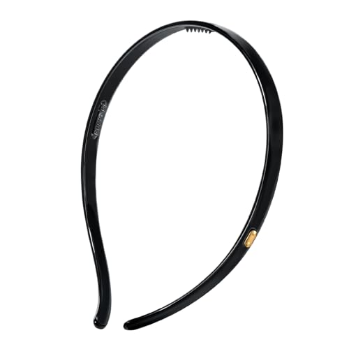Thin Acetate Hair Band for Eyewear - Black, Non Slip