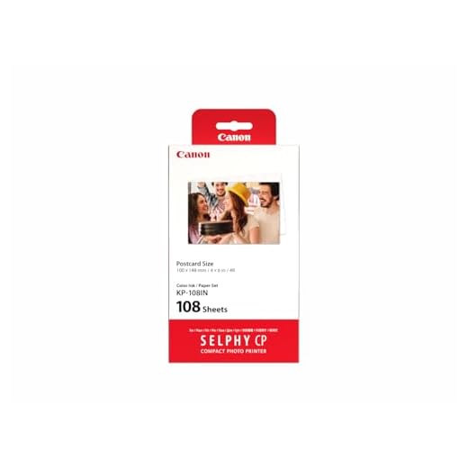 Canon 3115B001(AA) Druckerkartusche und Papier (100 x 148mm für Selphy CP Fotodrucker-Serie)