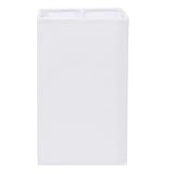 CALLARON E27 Square Cloth Lamp Shade Fabric Light Cover for Table Lamp Ceiling and Wall Fixtures 7.9 X 4.7 X 4.7 Inch Decorative Diffuse Lighting for Bedroom Living Room