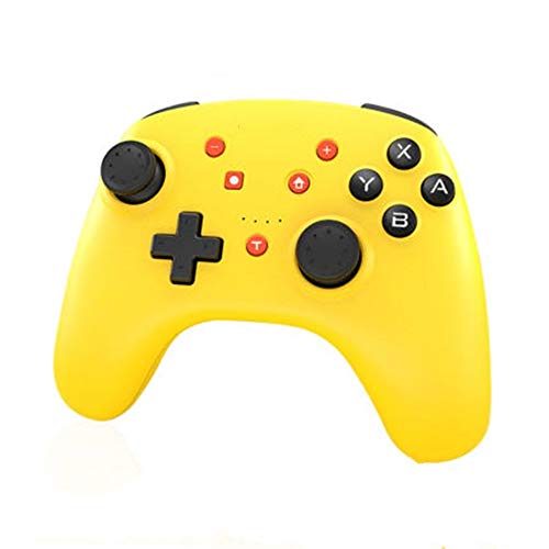QinWenYan Gamepad para Juegos Juego de Bluetooth Gamepad inalámbrico Amarilla Gamepad se Puede Utilizar for el móvil del Ordenador para Juegos (Color : Yellow, Size : 15.3x11.1x6.1cm) Cover