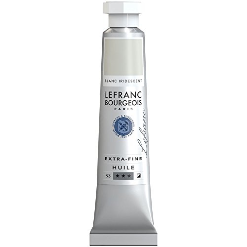 Lefranc & Bourgeois Extra Fine Lefranc Oljefärger Hög kvalitet Konstnärspigment, oljebaserad färg, Irisierendes Weiss, 20 ml