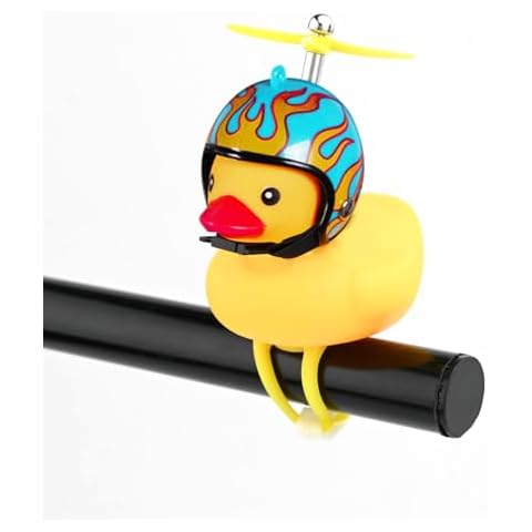 Duck Bike Bell with LED Light and Propeller Cover
