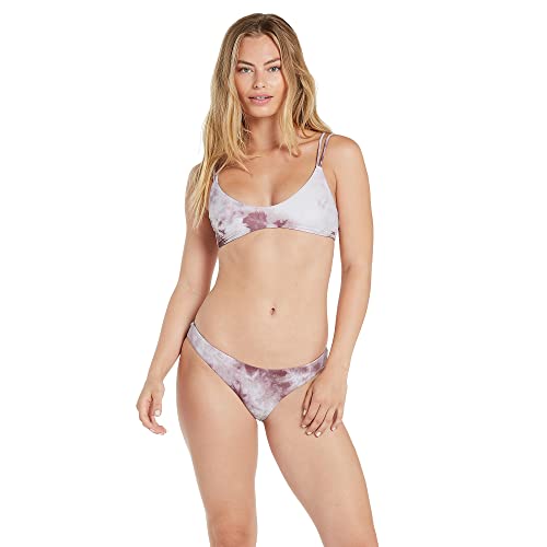Haut de maillot de bain Volcom Follow The Cloud Scoop pour femme en taille L violet