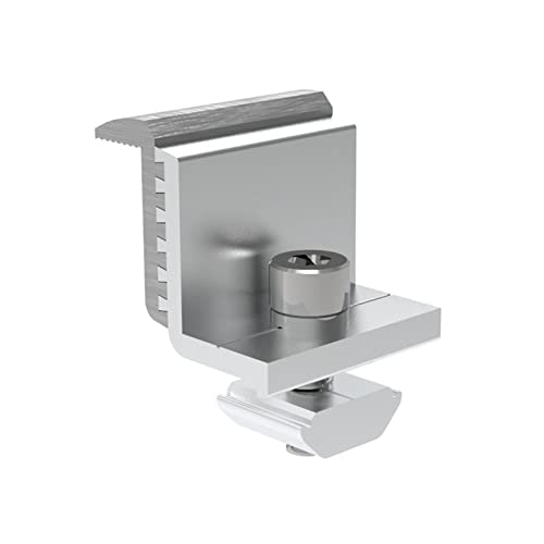 Kit de fixation pour panneau solaire - 30-45 mm - Réglable en hauteur - Panneau solaire - Fixation - Panneau solaire pour support - Panneau solaire pour photovoltaïque - Rail de montage PV réglable Cover