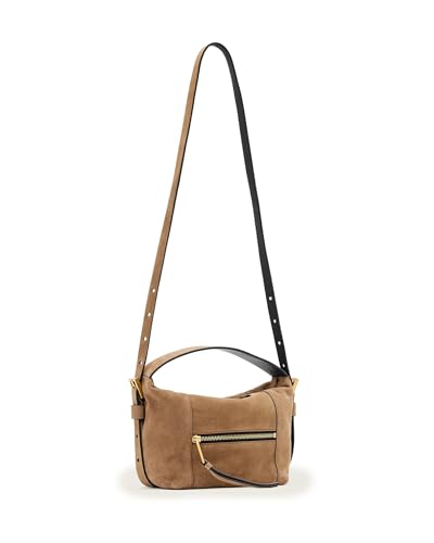Image of AllSaints Vega Suede Grab Bag Biscuit Brown One Size