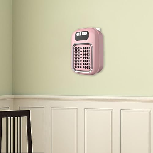 Wall Outlet Space Heater Adjustable Mini Space Heater for Indoor Office Home Pink|Home & Garden | Home Improvement | Heating Cooling & Air | Space Heaters 5 314TM8YPKwL