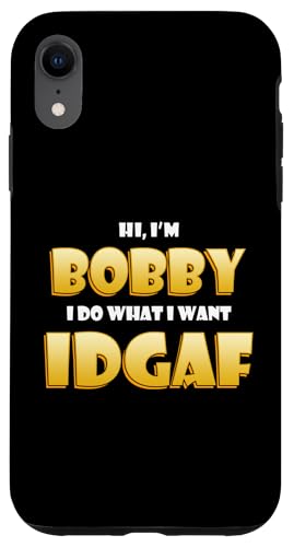 Bobby Costume IDGAF Funny Meme Halloween Bob Costume Bobbys �X�}�z�P�[�X iPhone XR �p
