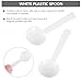 Didiseaon 100pcs White Plastic Small Measuring Spoons Pp Disposable Mini Scoops for Powder Sampling and Weighing in Scientific and Industrial Use